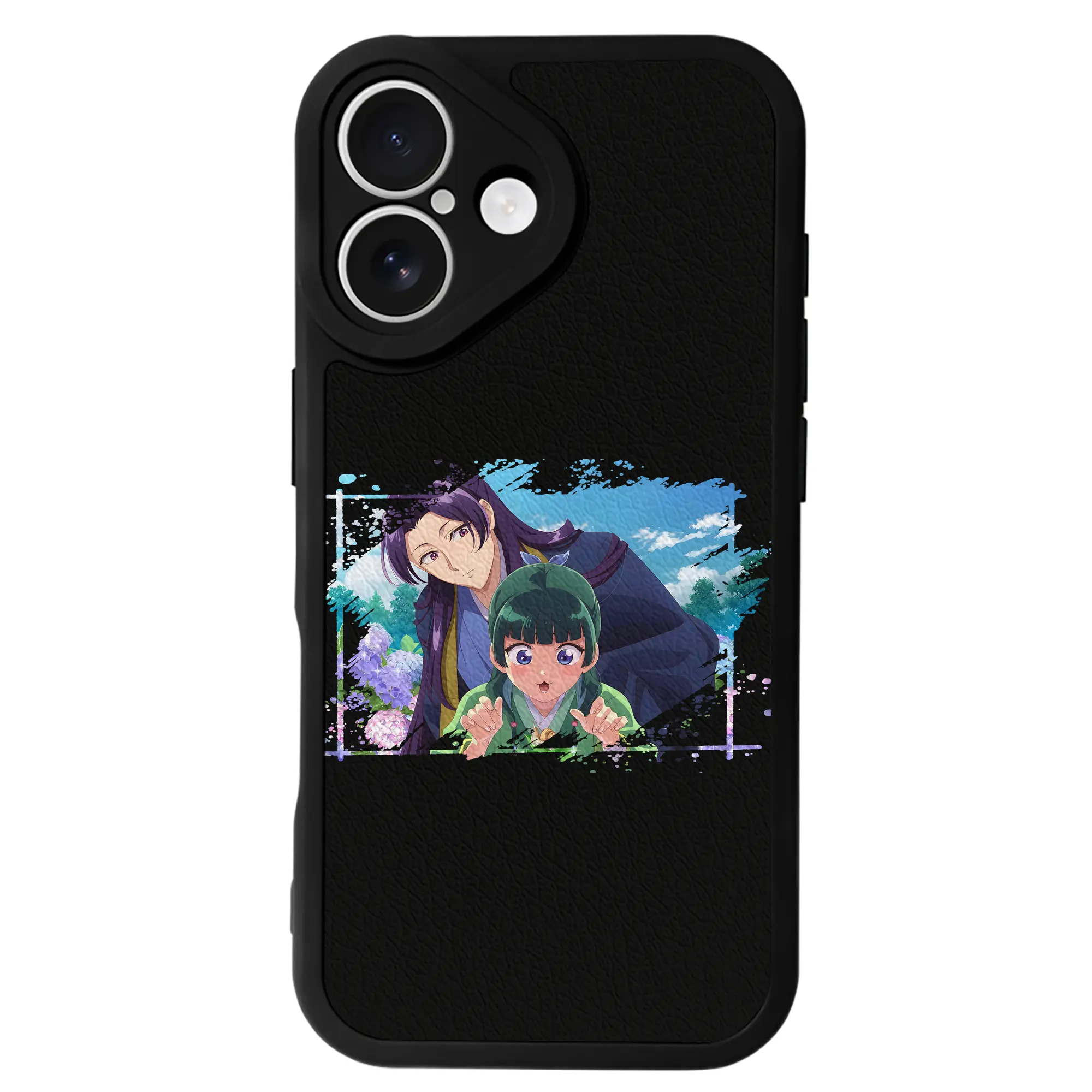 薬屋のひとりごと グッズ,壬氏 - IPhone 16シリーズ対応 ・ シリコンスマホケース ・ レザー調 ・ 高精度フィット ・ 耐衝撃 ・ ワイヤレス充電対応 ・ 精密カット